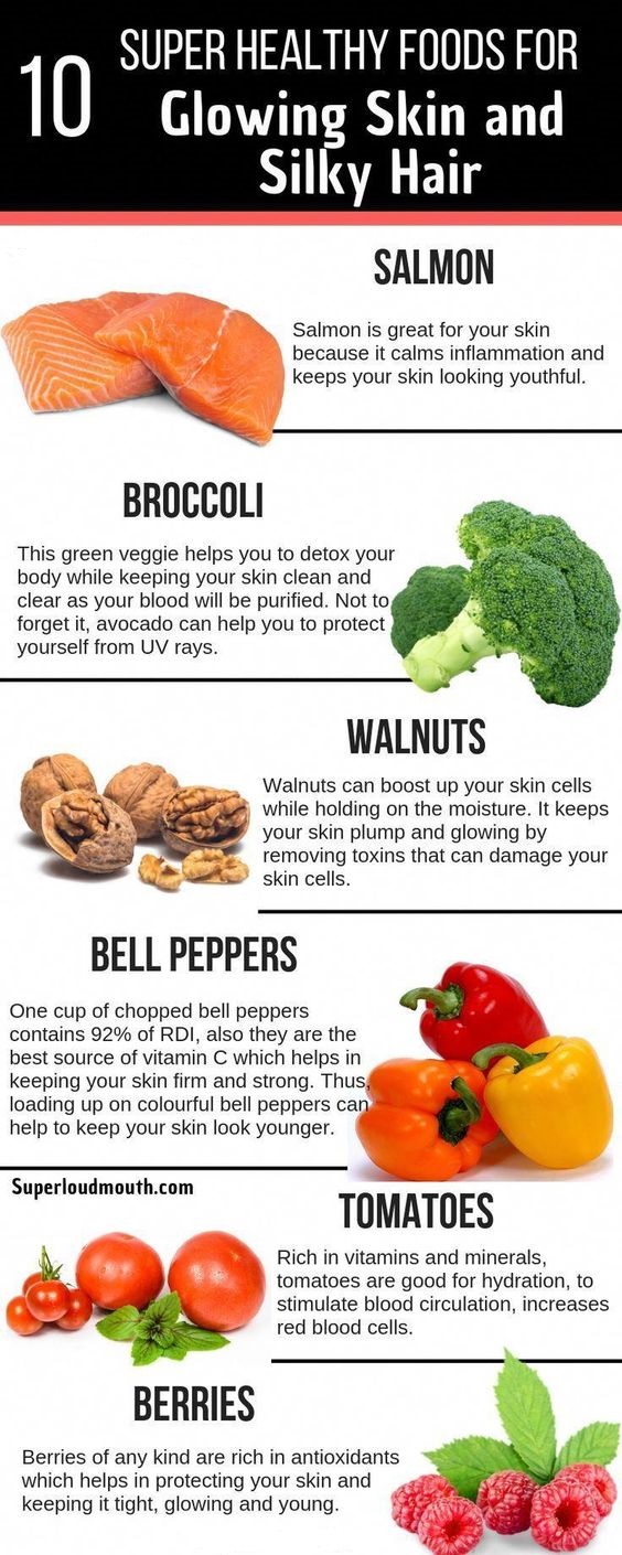 10 super healthy foods for glowing skin and silky hair